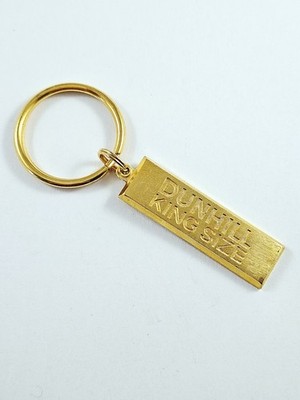 DUNHILL King Size Zigaretten Schlüsselanhänger - Metall, Vintage 1990er - Gold