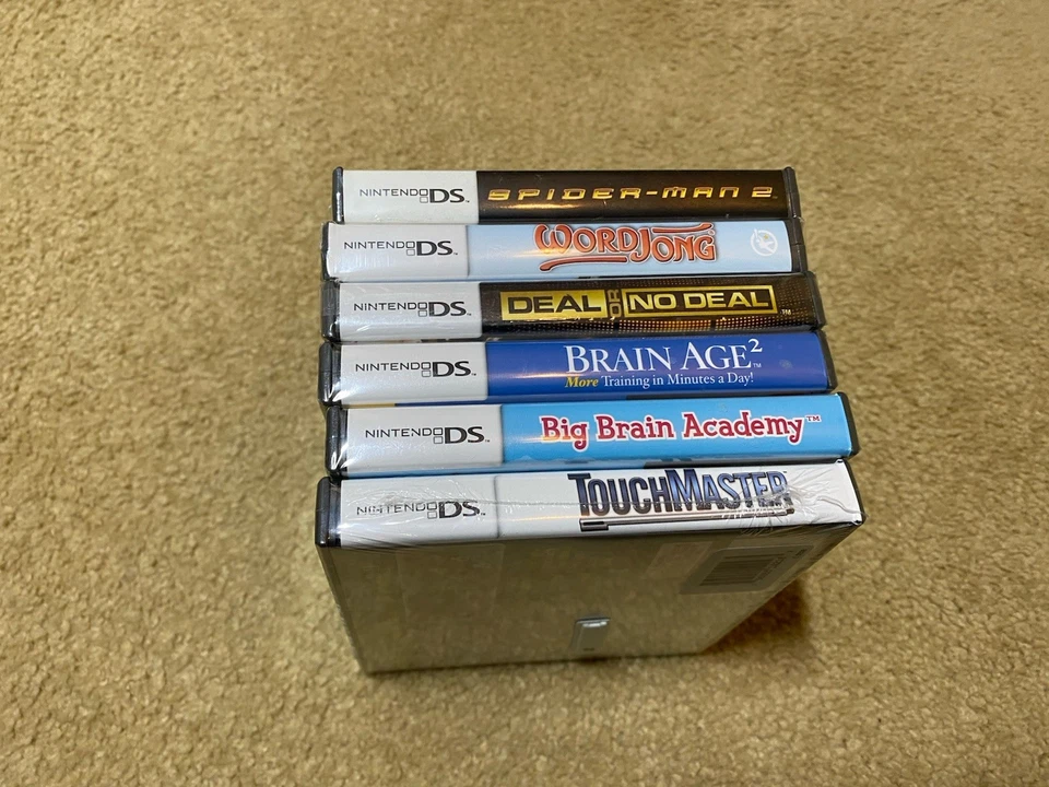 Nintendo DS ALL SEALED NEW Game Lot Bundle Touchmaster Big Brain Age 2 Spiderman - Image 3 of 3