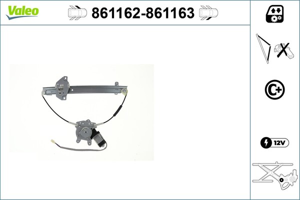 Valeo Fensterheber 861162 für Toyota Land Cruiser Prado GDJ150