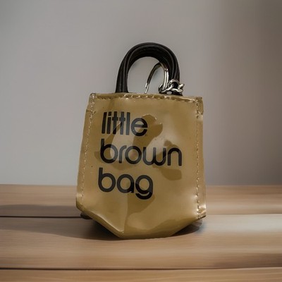 Bloomingdale s Little Brown Bag Vinyl Tote Keychain.