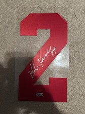 Mike Vernon Signed/Autographed Jersey Number Beckett COA Detroit Red Wings