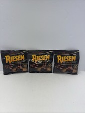 Lot of 3 Riesen Chewy Chocolate Caramel Bags 2.65oz Candies Dark 44 Cacao