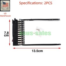 2PCS HP 500223-001 Hard Drive Tray DL360 DL380 DL580 ML370 G5-G7 2.5"SAS/SATA US