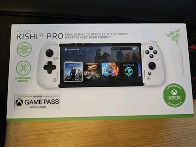 RAZER KISHI V2 PRO XBOX GAMING CONTROLLER FOR ANDROID White -  NEW SEALED