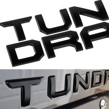 Matte Black Raised Tailgate Insert Letter For 2014-2020 2021 Tundra Emblem Decal