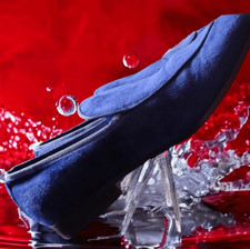 Loafer ALFANI Slip-On Driver Men ASHER VELVET Driver NAVY ITALIAN MADE Sz 13W