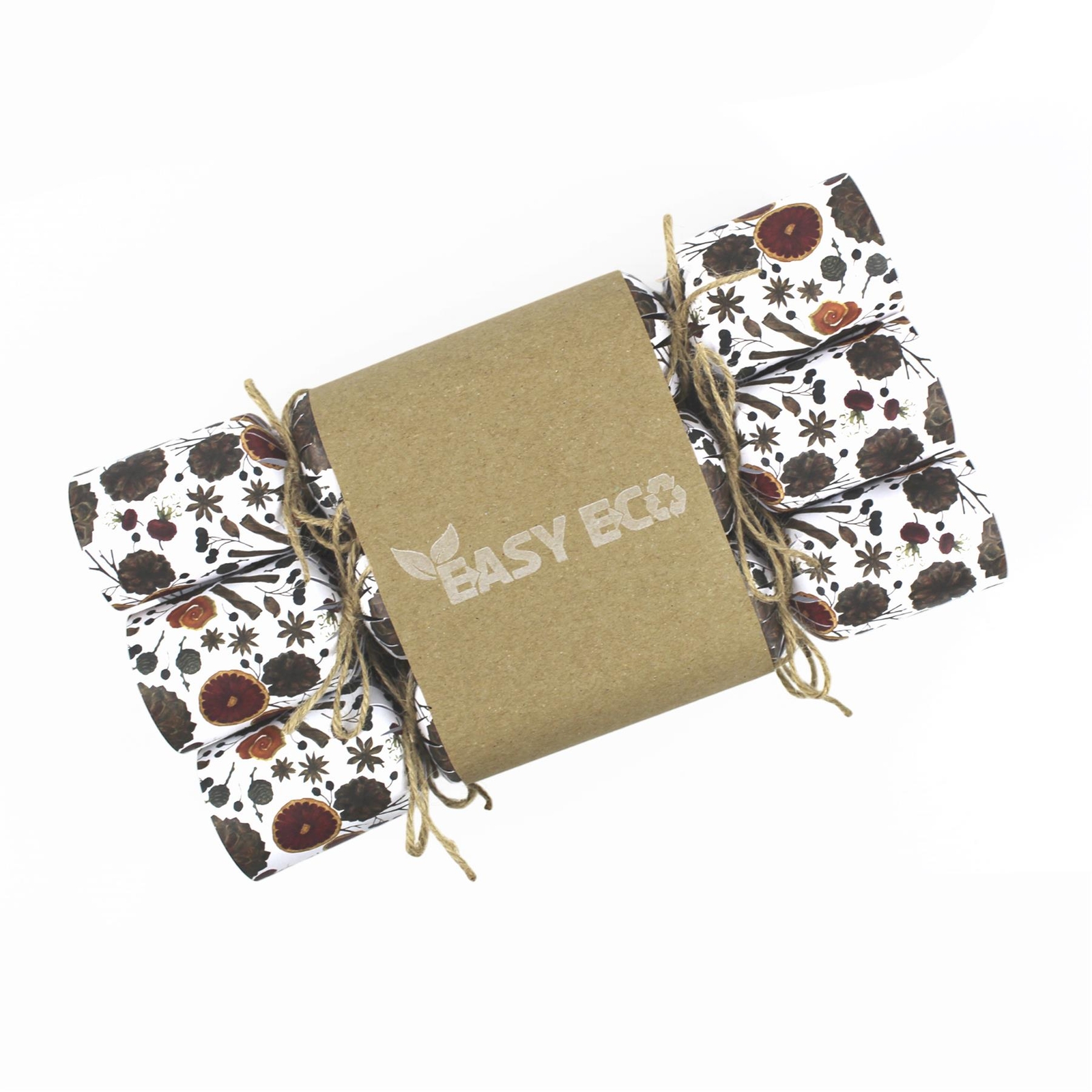 Recycled Paper Christmas Crackers Plastic Free - Mulled Wine Table Decorations