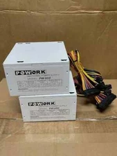NEW--(LOT of 2) Powork 650w-Max ATX Power Supply 20+4pin SATA PCIe 6-Pin