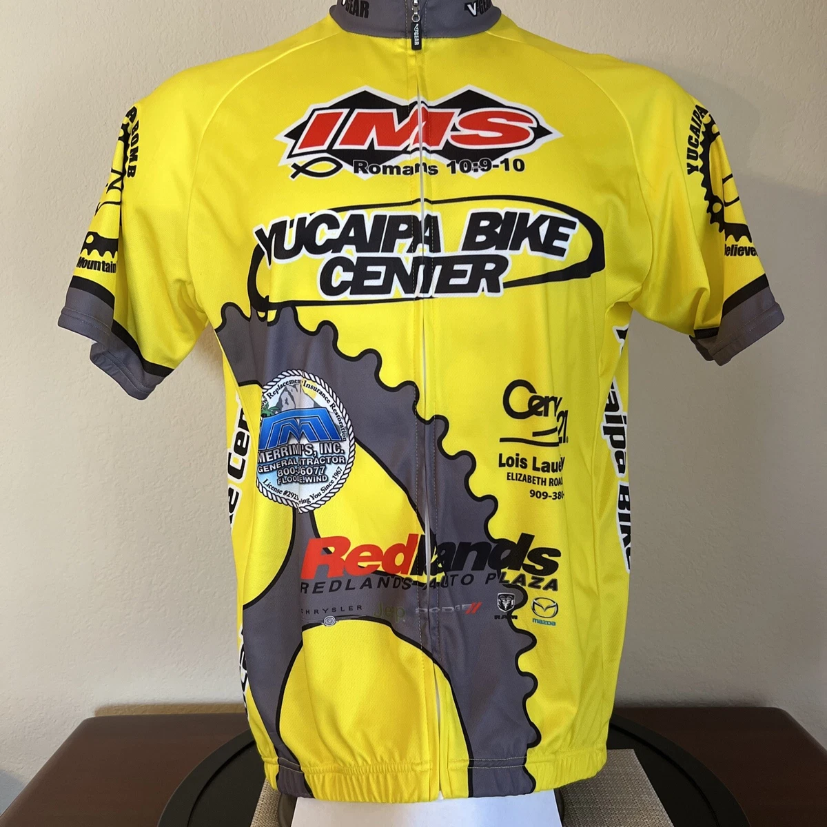 Men s XL Zip Front Cycling Jersey Pockets Tagless eBay
