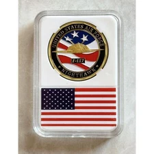3 PCS X US AIR FORCE F-117 NIGHTHAWK Aircraft Challenge Coin With Case