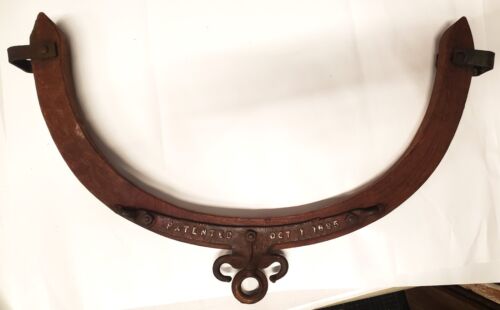 Antique 1895 Louden Horse Drawn Carriage Buggy Harness Whiffle Tree Yoke - Picture 1 of 6