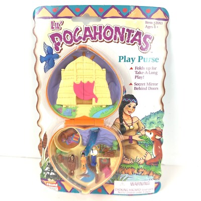 Vintage Lil' Pocahontas Play Purse Snap Play Set Prime Time Little Fairy Tales