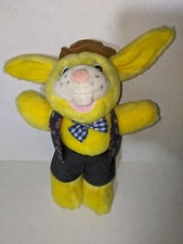 Vintage Shoney's Rabbit Plush Yellow Bunny 11 inches Stuffed Animal 1997