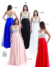 Authentic Chicas Fashion C4221 Dress--Blush -Prom Dress, L 9/10