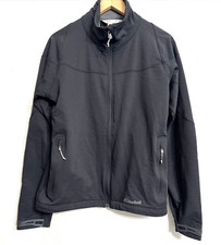 Cloudveil Windstopper Jacket Womens Size L Black Full Zip Outdoor Hiking Pockets