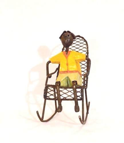Manuel Felguerez Barra - 1928-2020 Modernist Metal Sculpture - Boy on Rocker - Picture 5 of 9