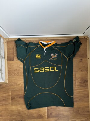 Maillot De Rugby Afrique Du Sud Canterbury 2007/2008 – Home SASOL Springbok, Taille L