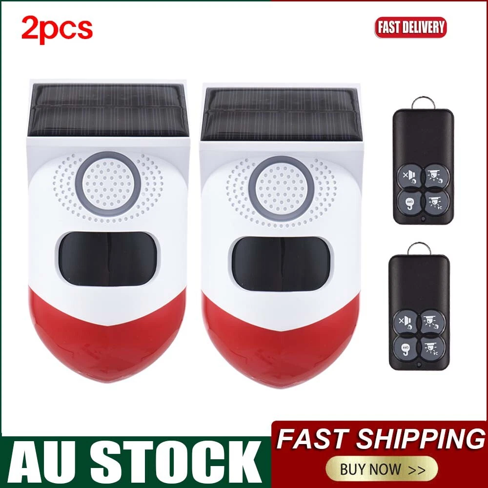 Solar outdoor 2024 motion sensor alarm