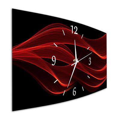 BM Wanduhr Funkwanduhr Funk Wanduhr 60 cm x 30 cm geräuschlos lautlos 9585-1WZa