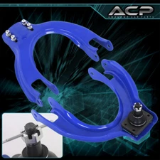 For 88-91 Civic CRX EF JDM Front Upper Adjustable A-Arm Camber Arms Kit Set Blue