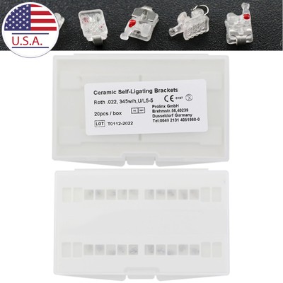 Dental Orthodontic Ceramic Self-Ligating Braces Roth 022 In-Ovation ACSL Bracket