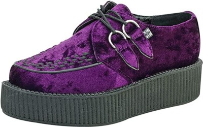 A8820 Unisex-Adult Creepers, Violet Velvet Viva Mondo Creeper Size  US
