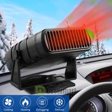 12/24V Car Heater Defroster Demister Heating Fan Plug in Cigarette Lighter Truck