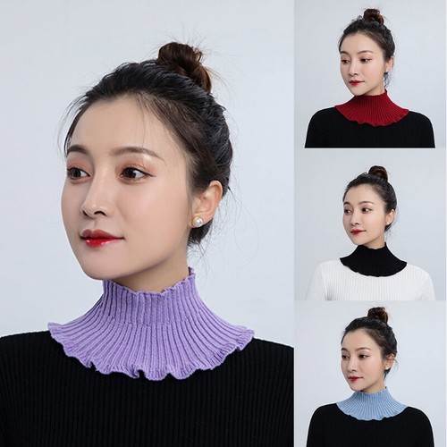 Womens Half Top Collar Neck Dickey False Fake Turtleneck Neck Warmer Multi Color - Picture 5 of 17
