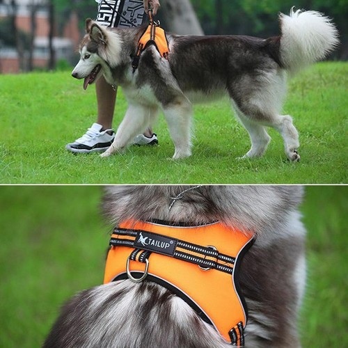 No Pull Dog Pet Harness Adjustable Control Vest Dogs Reflective XS S M Large XXL - Picture 4 of 15