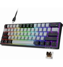 AULA 60 Percent Wired Mechanical Gaming Keyboard 29, RGB Backlit Custom Hot Swap
