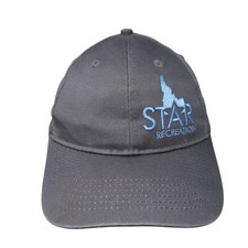 Star Recreation Strapback Hat Gray Youth Embroidered Port  Company