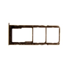 SIM Micro SD Card Tray Dual for Samsung Galaxy A21 Black Replacement Part