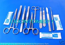 52 PCS U.S MILITARY MINOR SURGERY SURGICAL INSTRUMENTS KIT