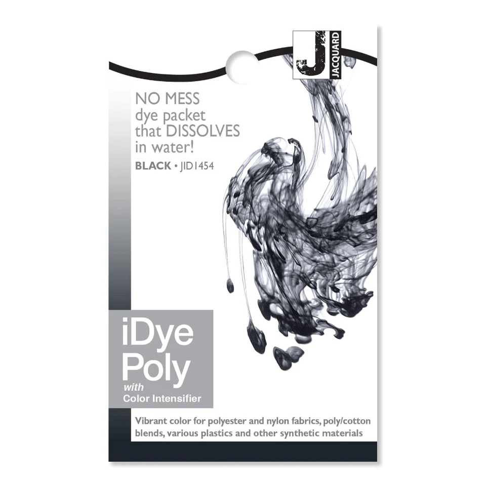 Black Jacquard iDye Synthetic Fabric Dye - Polyester, Nylon and Poly Cotton