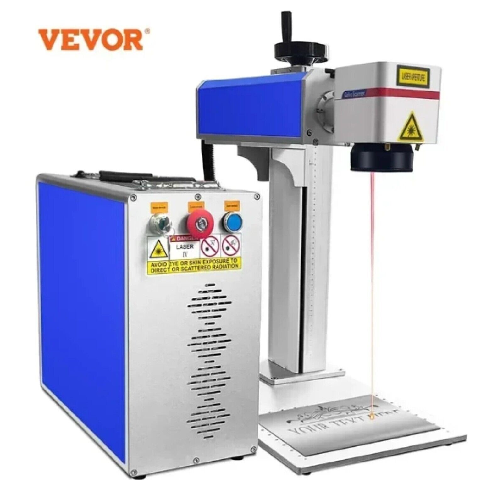 🔥VEVOR 20W 30W 50W Raycus Fiber Laser Marking Machine with Accessories Combo