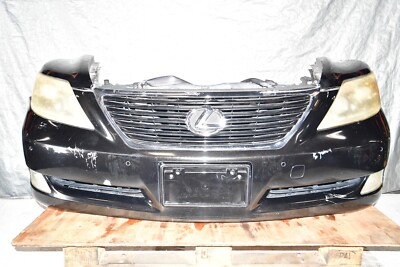 JDM 2007-2009 Lexus LS460 Nose Cut Headlights Bumper Fog Lights Front End Black