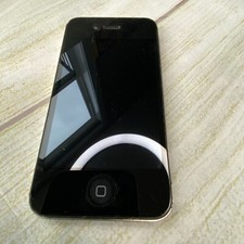 Black Apple iPhone 4 Model A1349 Untested Broken Glass Screen - For Parts