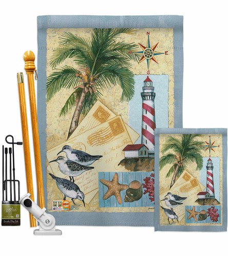 Lighthouse Letters Garden Flag Nautical Coastal Decorative Yard House Banner - Picture 5 of 17