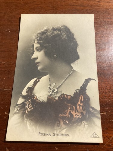 Rosina Storchio Z.F.B.A rote Postkarte - Bild 1 von 2