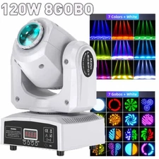 U'King Beam 120W Stage Moving Head Light LED GOBO RGBW DJ DMX Disco Club Light