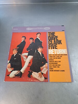 The Dave Clark Five Return Record Album Vinyl LP | eBay