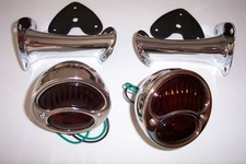 1928-1931 Ford Model A Taillight Kit Stainless Lights With Glass Lenses. 1928-1931 Ford Model A Taillight Kit Stainless Lights With Glass Lenses.