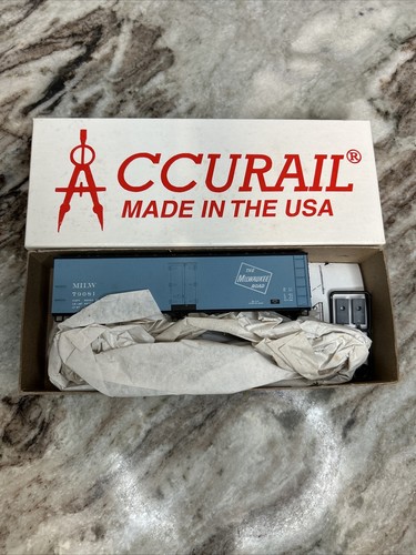 ACCURAIL HO Kit Milwaukee Road Blue Ice Car Reefer Madera #79081 40' 4842 | Zustand: New