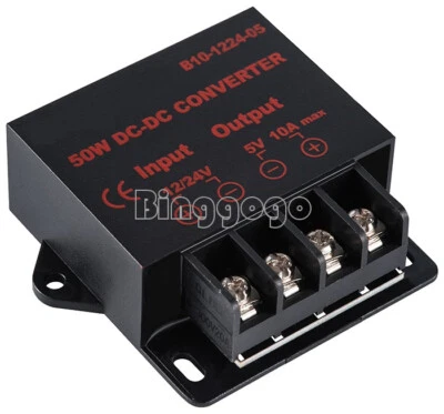 1X Voltage converter DC 12V / 24V to DC 5V 50W 10A stepdown converter - Bild 1 von 4