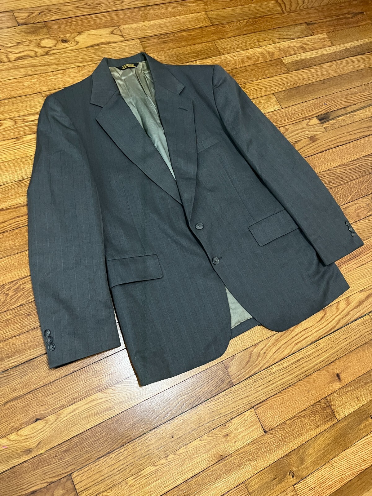 FILA Cappotto sportivo uomo Adams Row taglia 44R grigio poli lana due bottoni blazer giacca