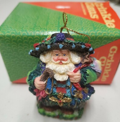 Crinkle Claus Christmas Santa Figurine 1997 Munich Crinkle Holiday 