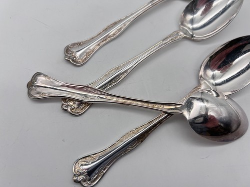 Lot of 4 Vintage National Silver Co. Silverplate QUEEN ELIZABETH 6" Teaspoons - Picture 4 of 4