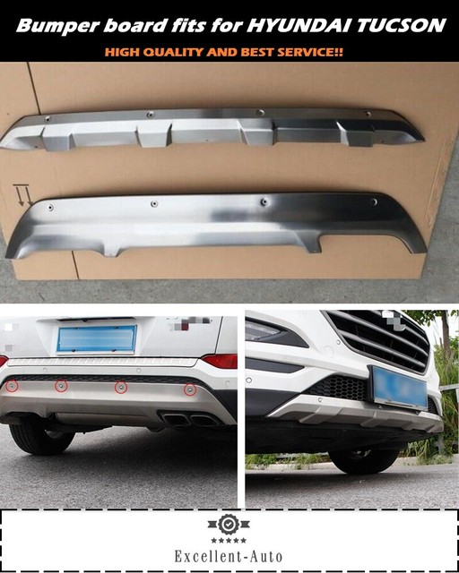 Stainless steel fits for Hyundai TUCSON 2016 2017 2018 bumper guard