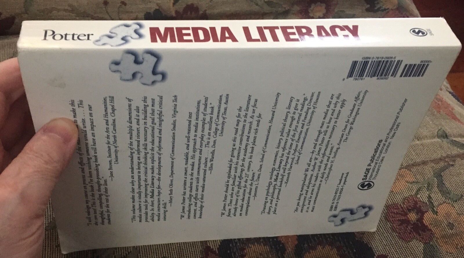 Media Literacy by W. James Potter (1998, Trade Paperback) for sale ...
