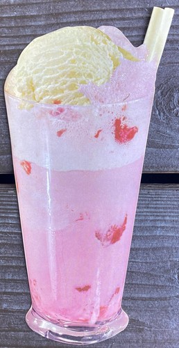 10 1951 Ice Cream & Soda Floats Paper Die-Cut's-Vintage Unused Stock - SODA SHOP - Picture 11 of 11